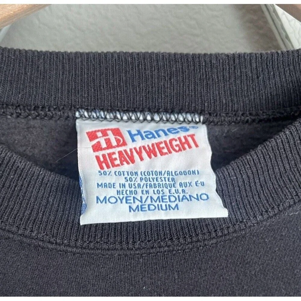 Vintage Hanes Heavyweight size M TIGGER Sweatshirt USA Winnie the Pooh - Black